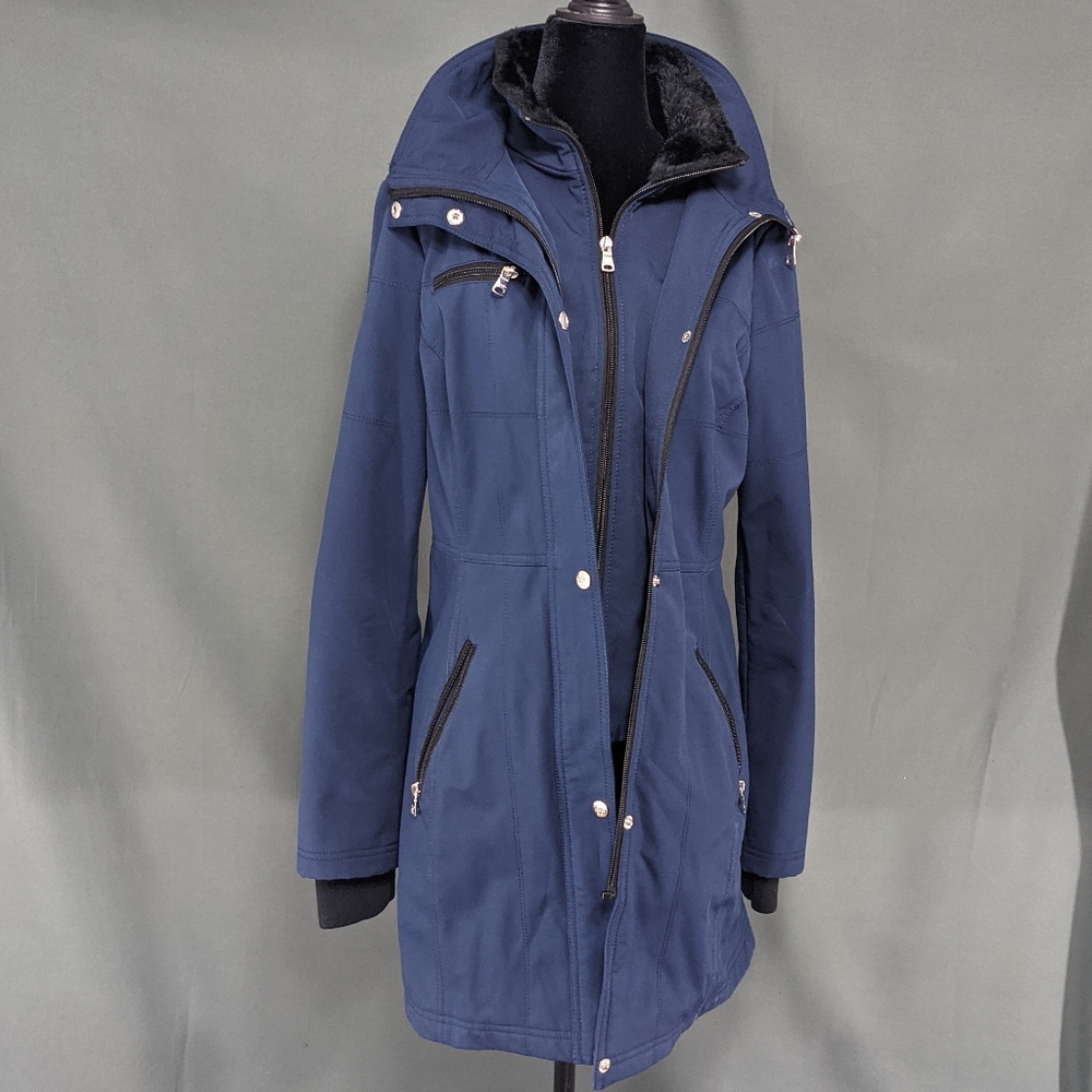 Navy Double Zip Jacket, Jessica Simpson